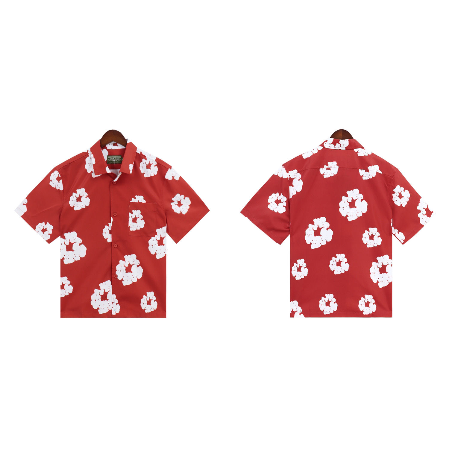 Kapok puff priniting polo tshirt