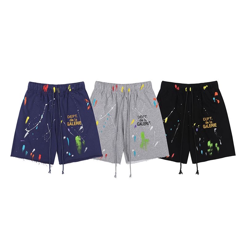 Colorful Print Broken bottom Shorts 3 Colors