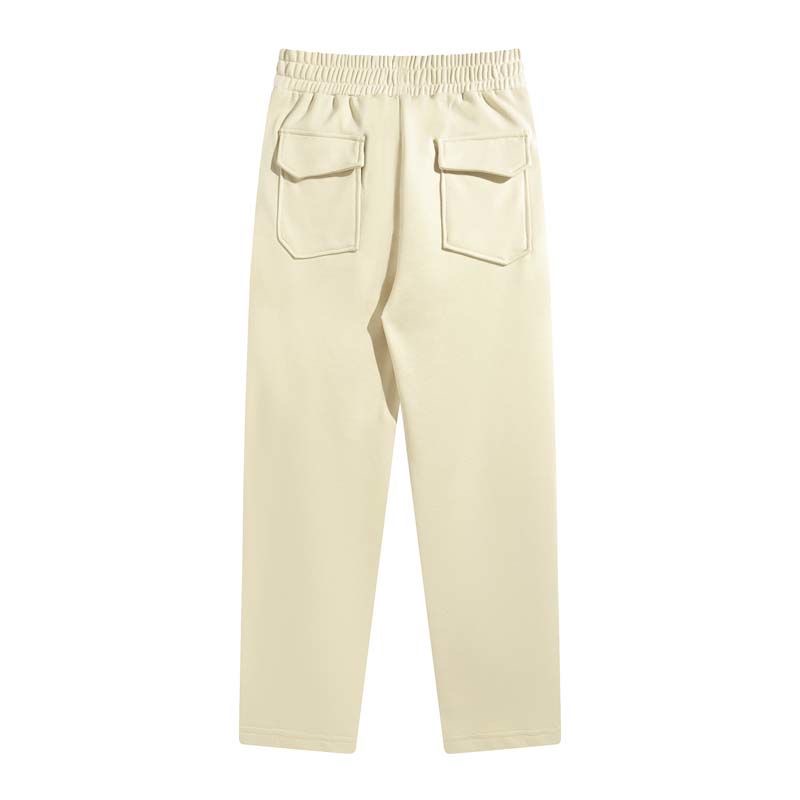 Embroidery logo printed decorative high street casual sweatpants