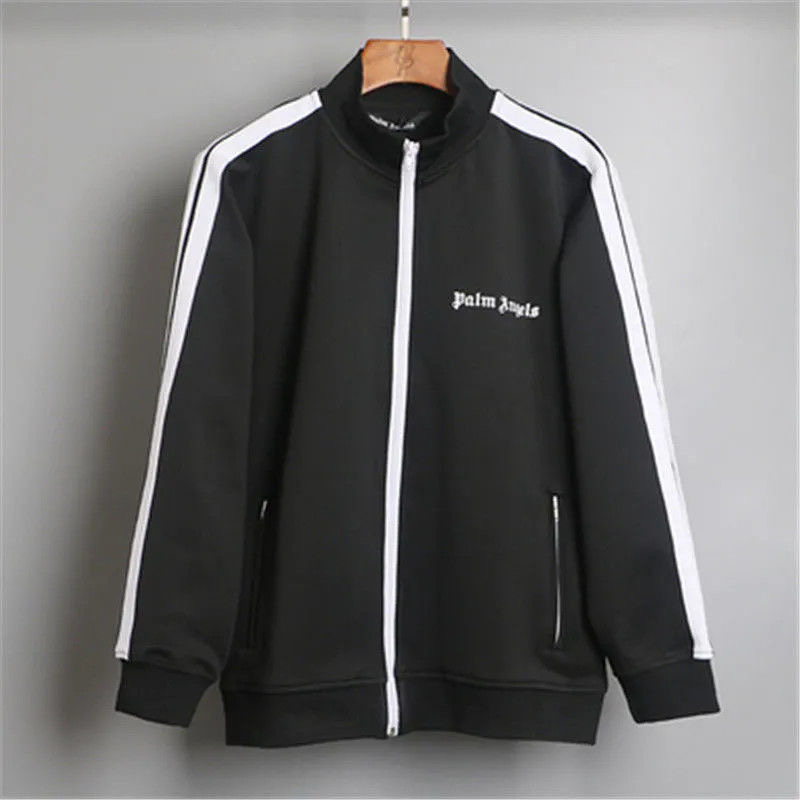 Side stripes casual sportwear long sleeved hoodie coat