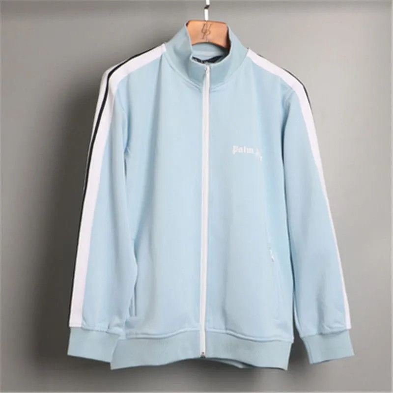 Side stripes casual sportwear long sleeved hoodie coat