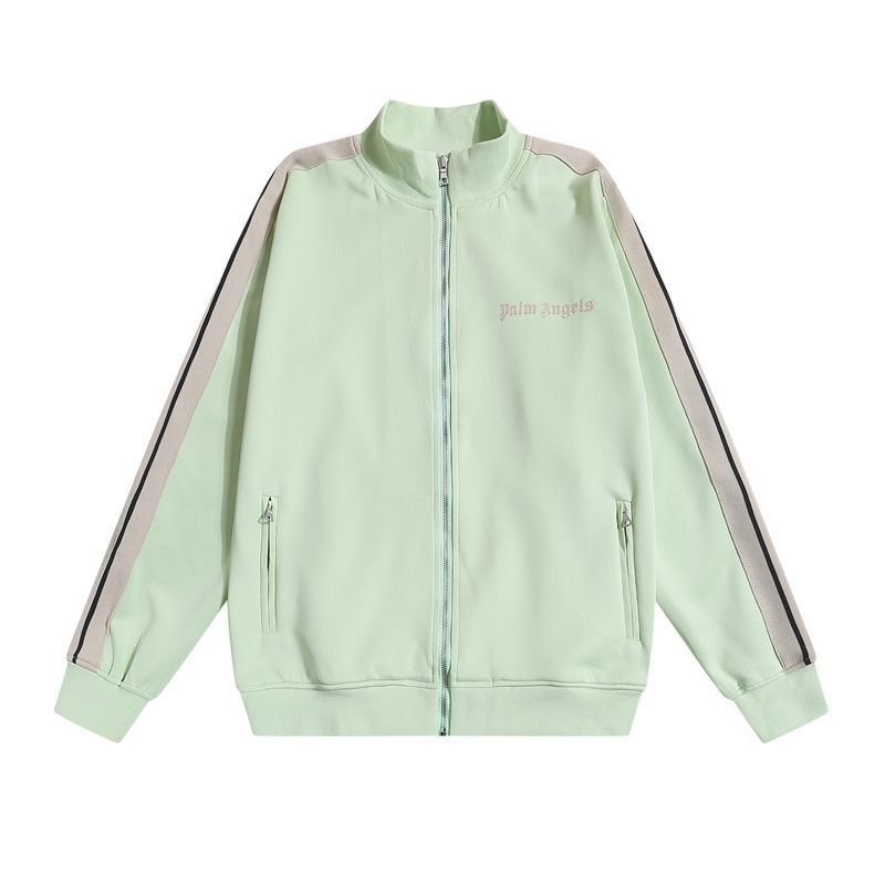 Flocking alphabet print suit fashion casual zipper coat