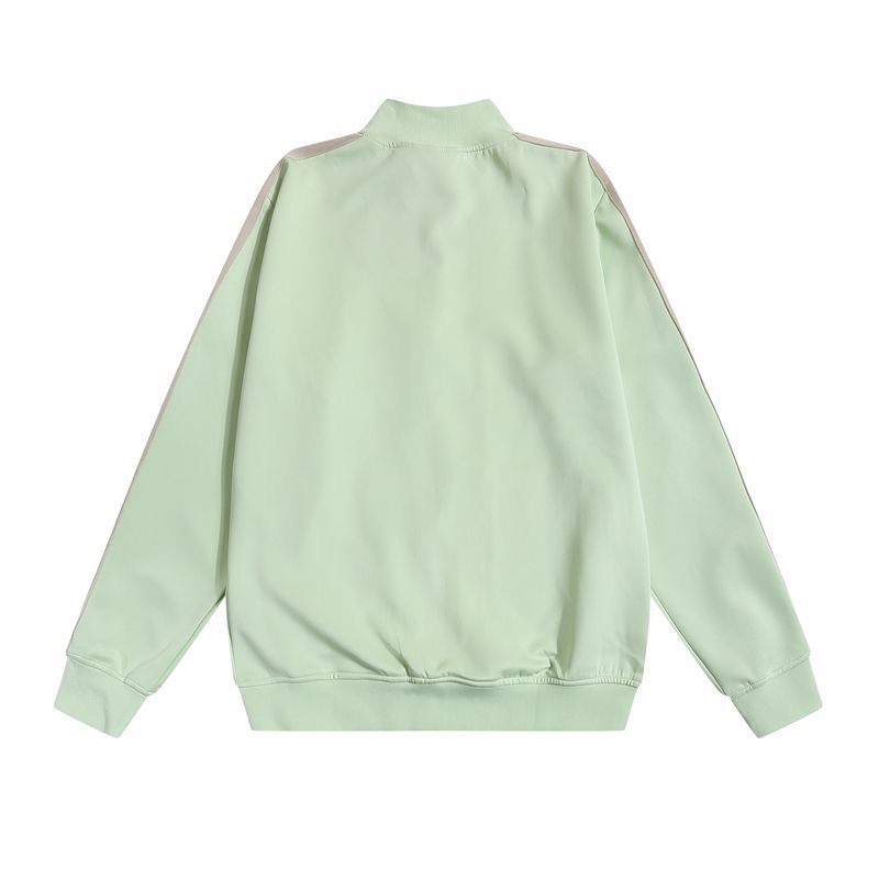 Flocking alphabet print suit fashion casual zipper coat