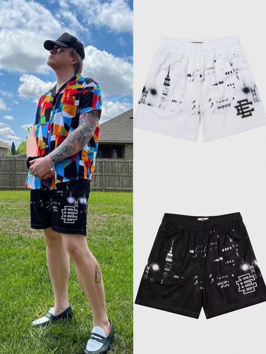 EE City Night Design Shorts (Recommend 2 Size up_)