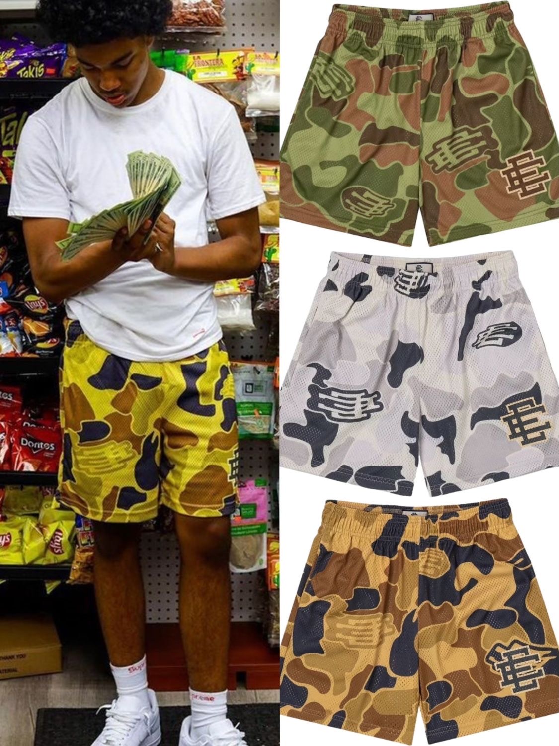 EE Camo Style Shorts 3 Colors
