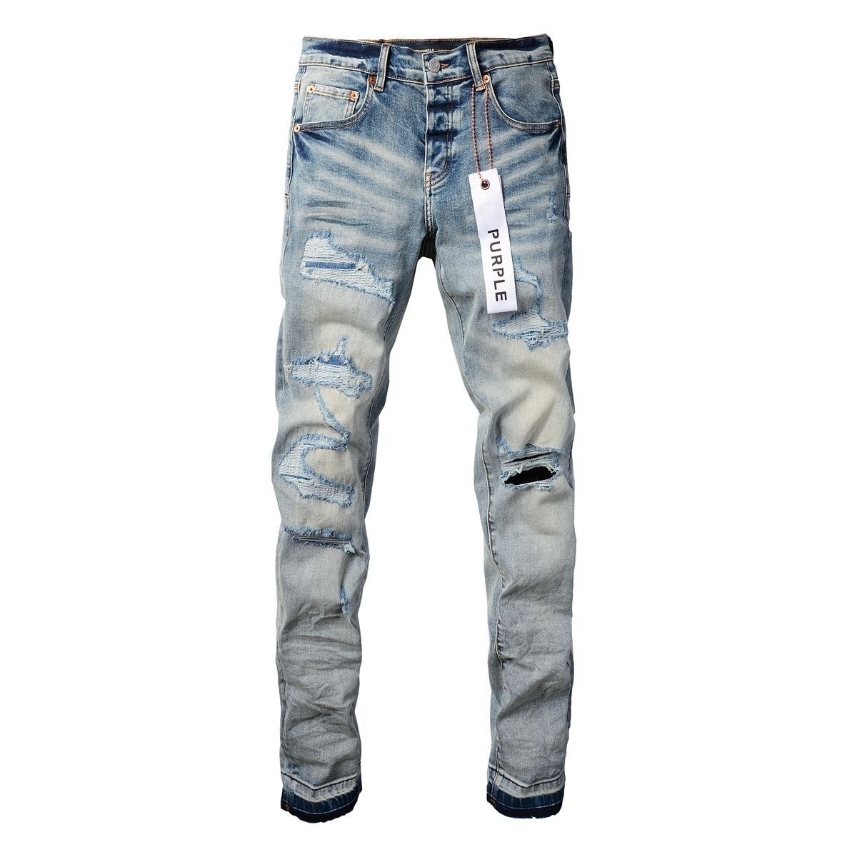 No. 9013 Ripped Jeans Blue Color