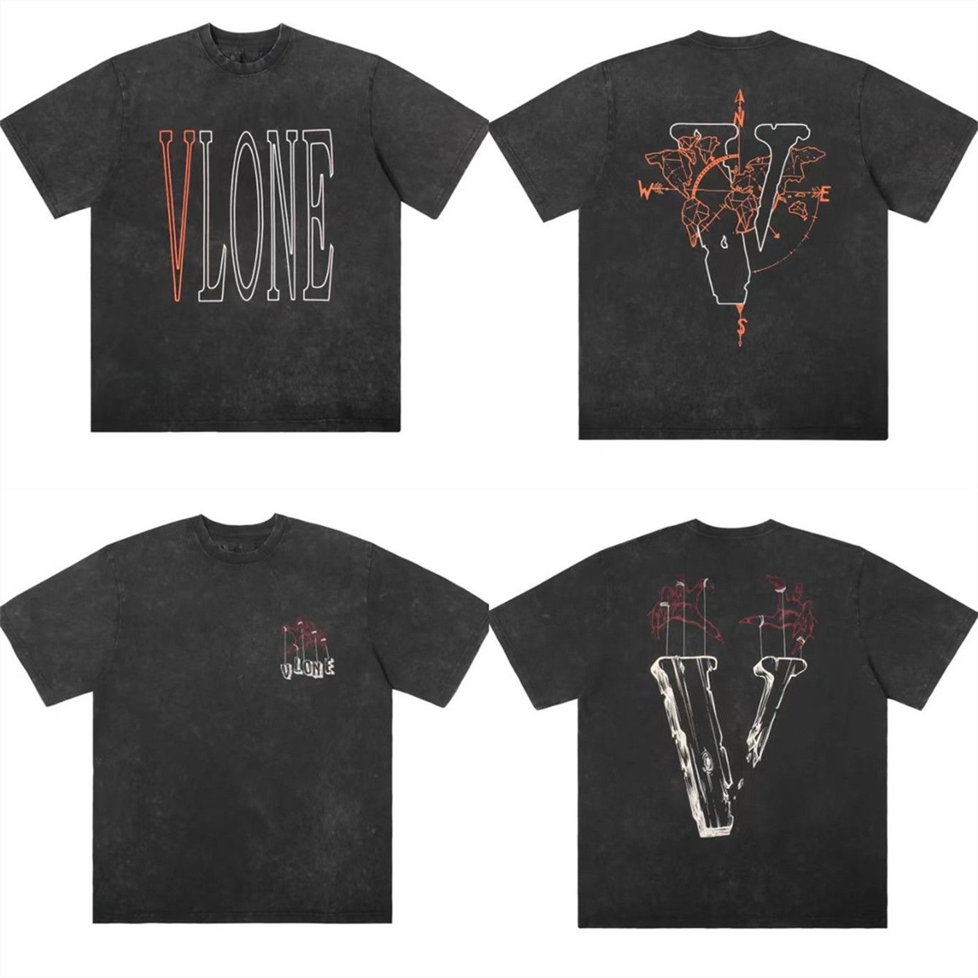 Washing color vintage style tshirt