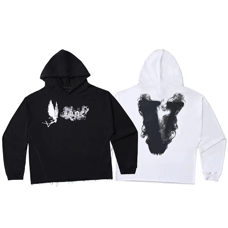 V Smoke Letters Hoodie 2 Colors