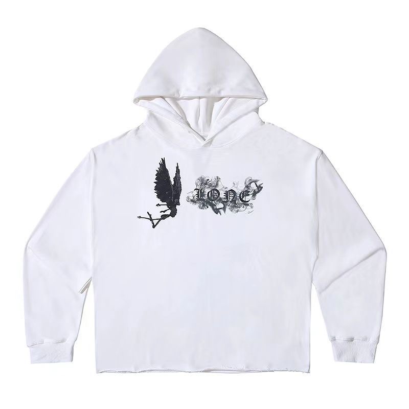 V Smoke Letters Hoodie 2 Colors