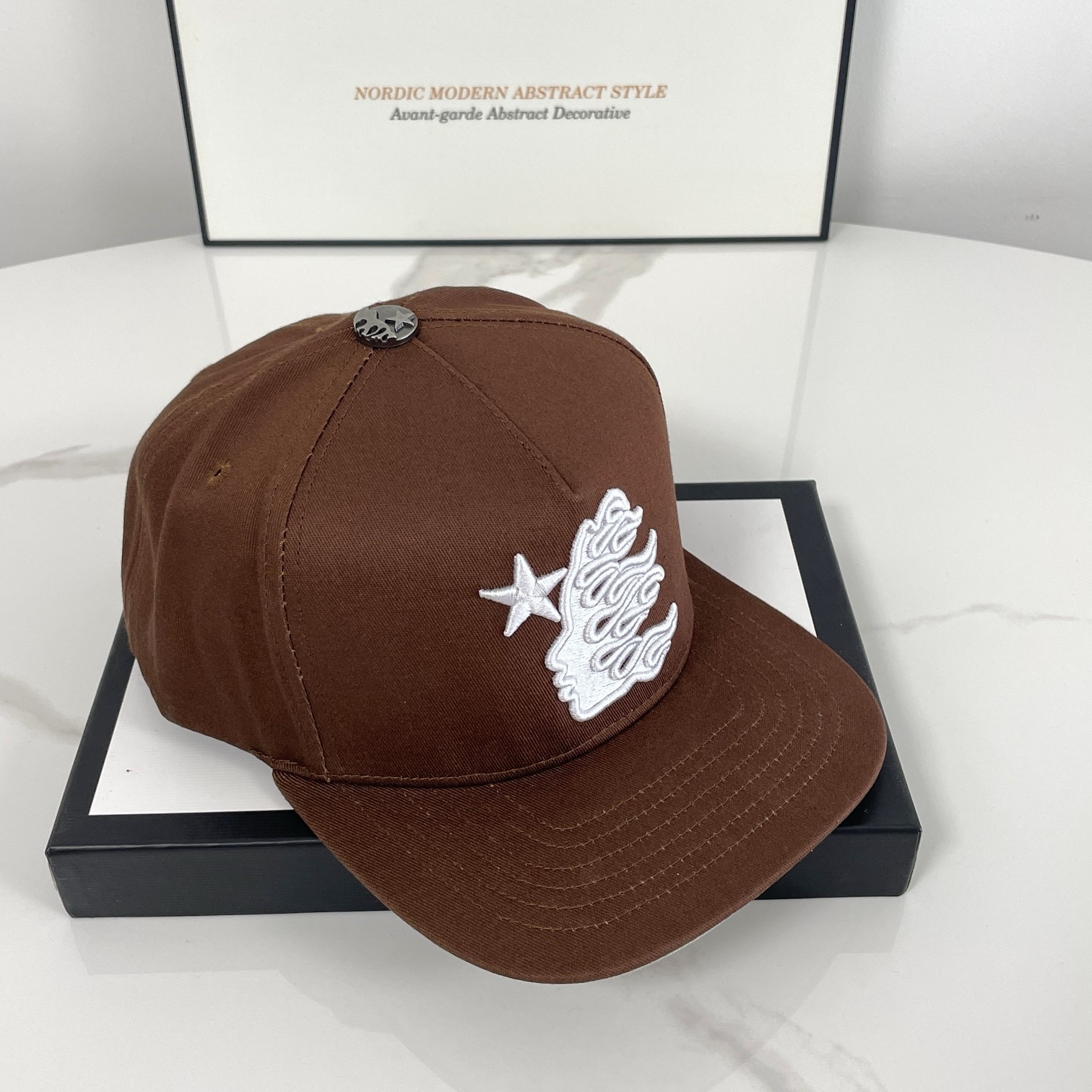 Brown color cap