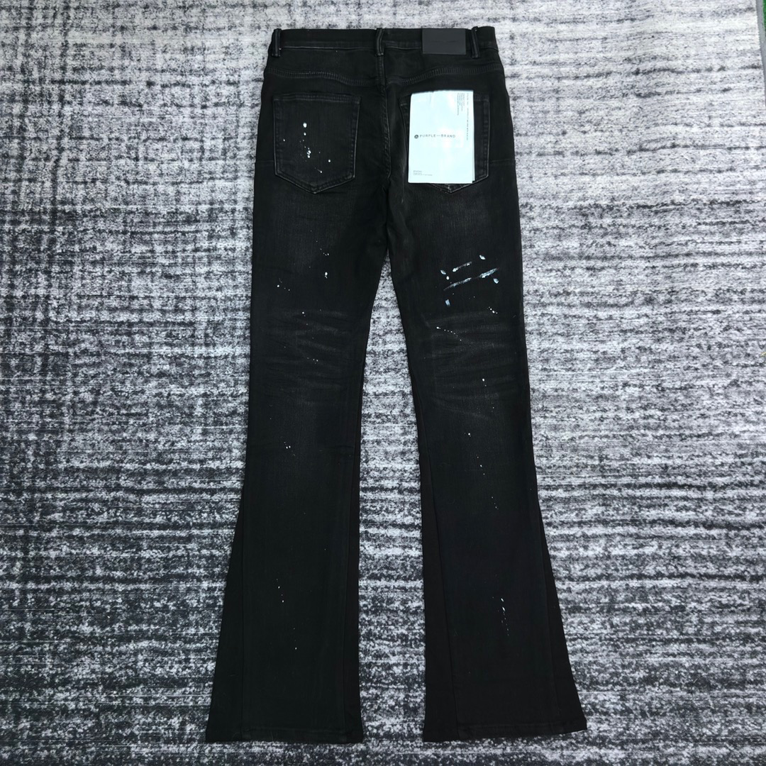 1:1 Best Quality Full print Jeans Black Color