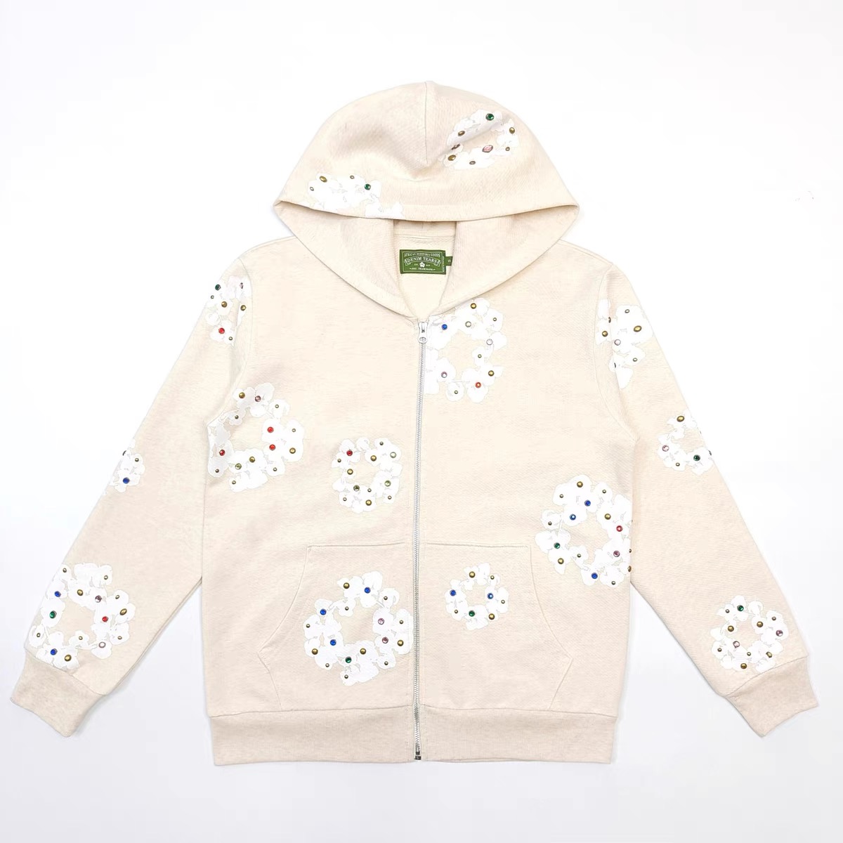 1:1 BEST quality DT Kapoky Rhinestone zipper hooie