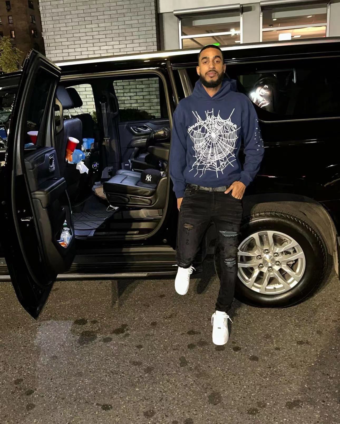 1:1 Best Quality NY Hoodie Navy Blue Color