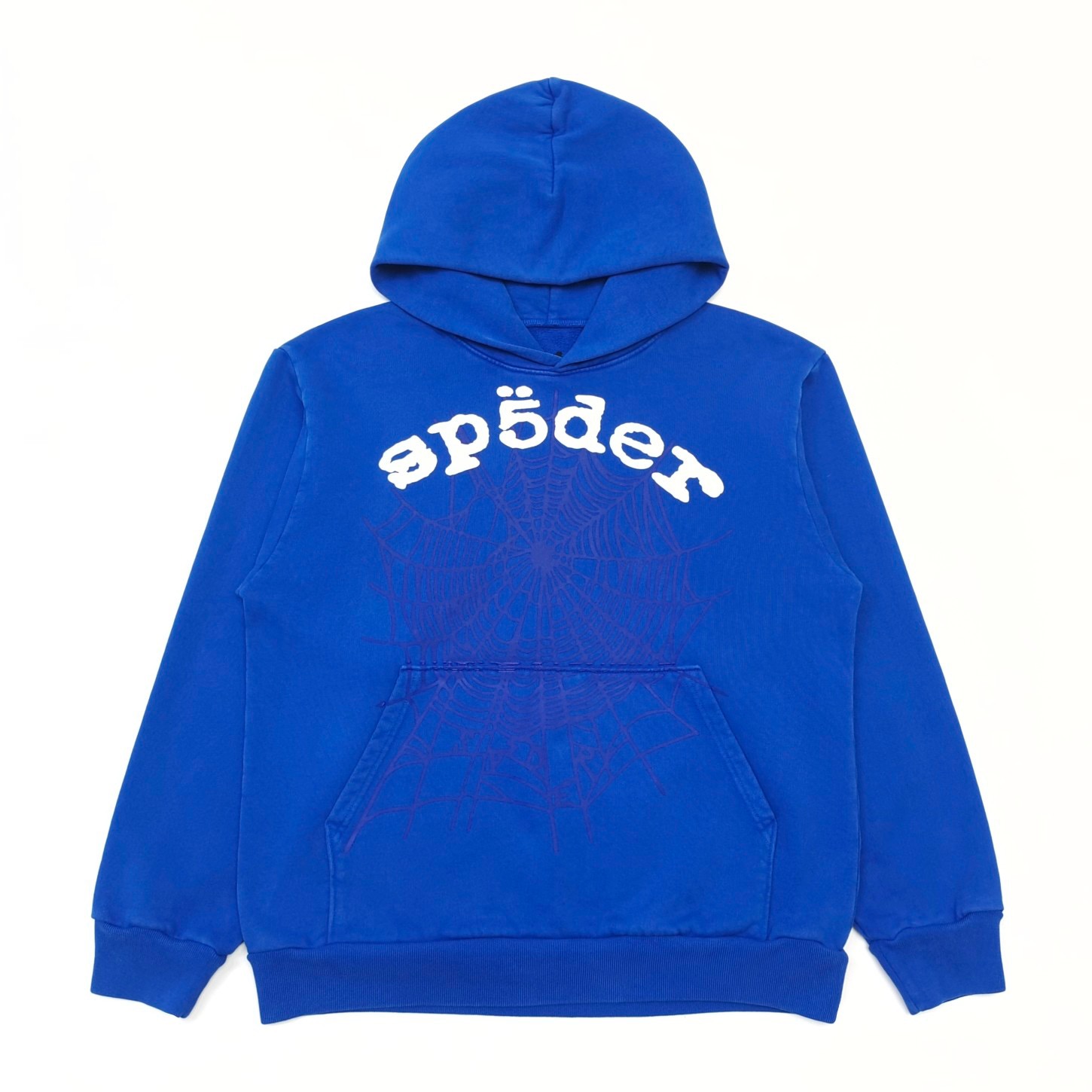 1:1 Best Quality White Logo Hoodie Blue Color