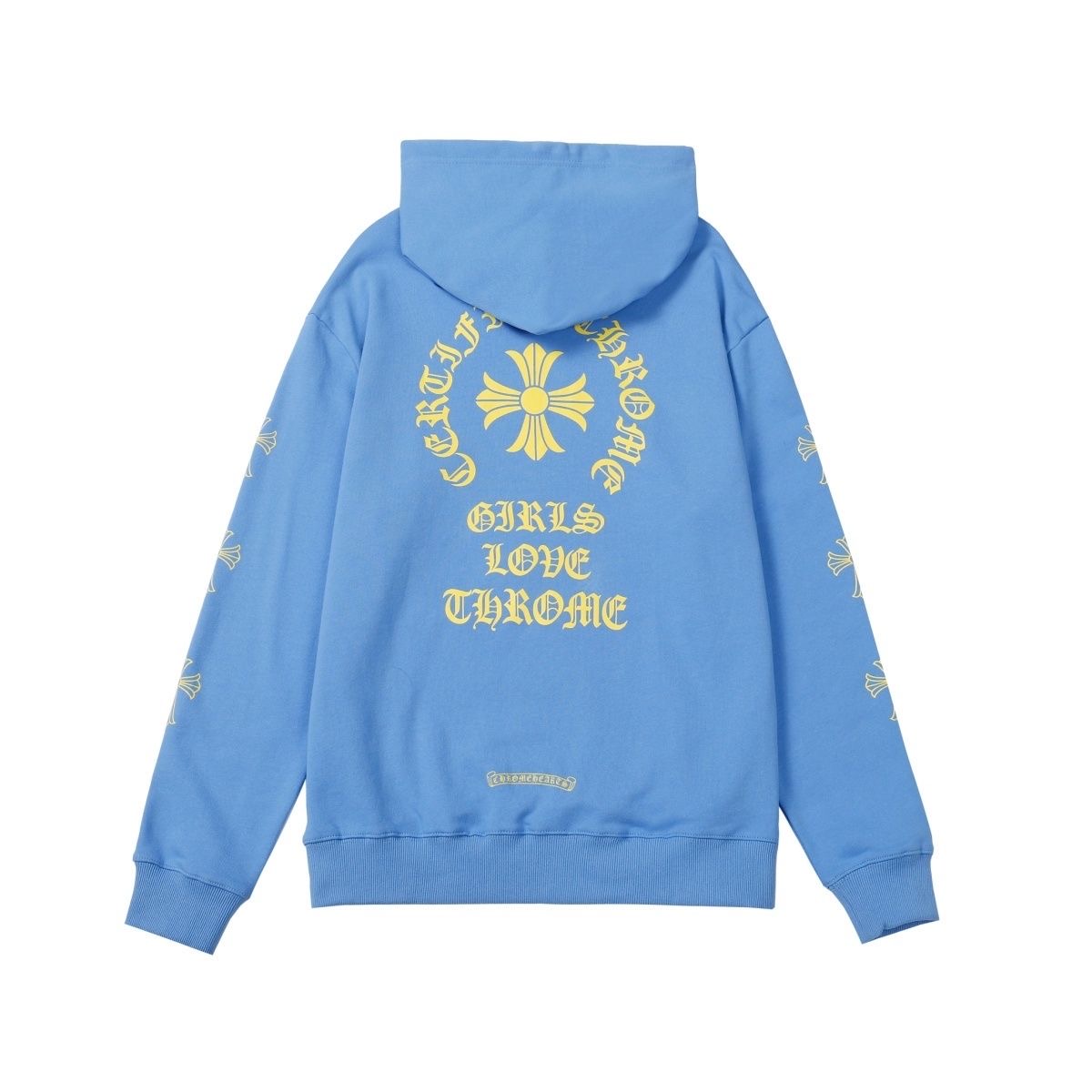 CH Yellow Logo Hoodie Blue Color