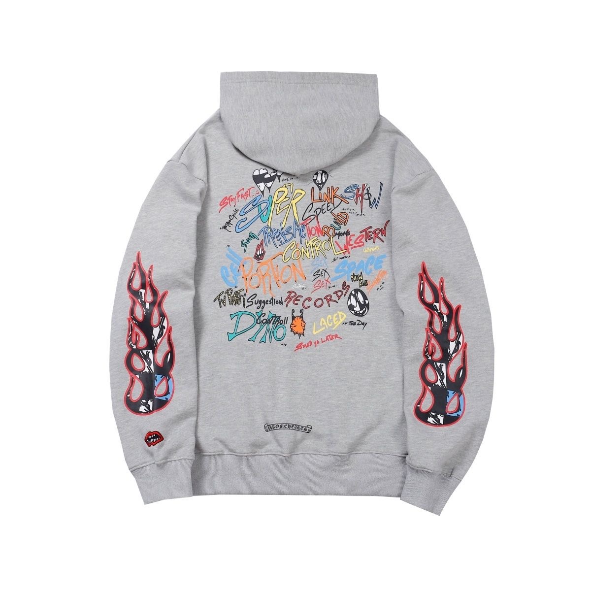CH Black Full Doodle Hoodie Grey Color