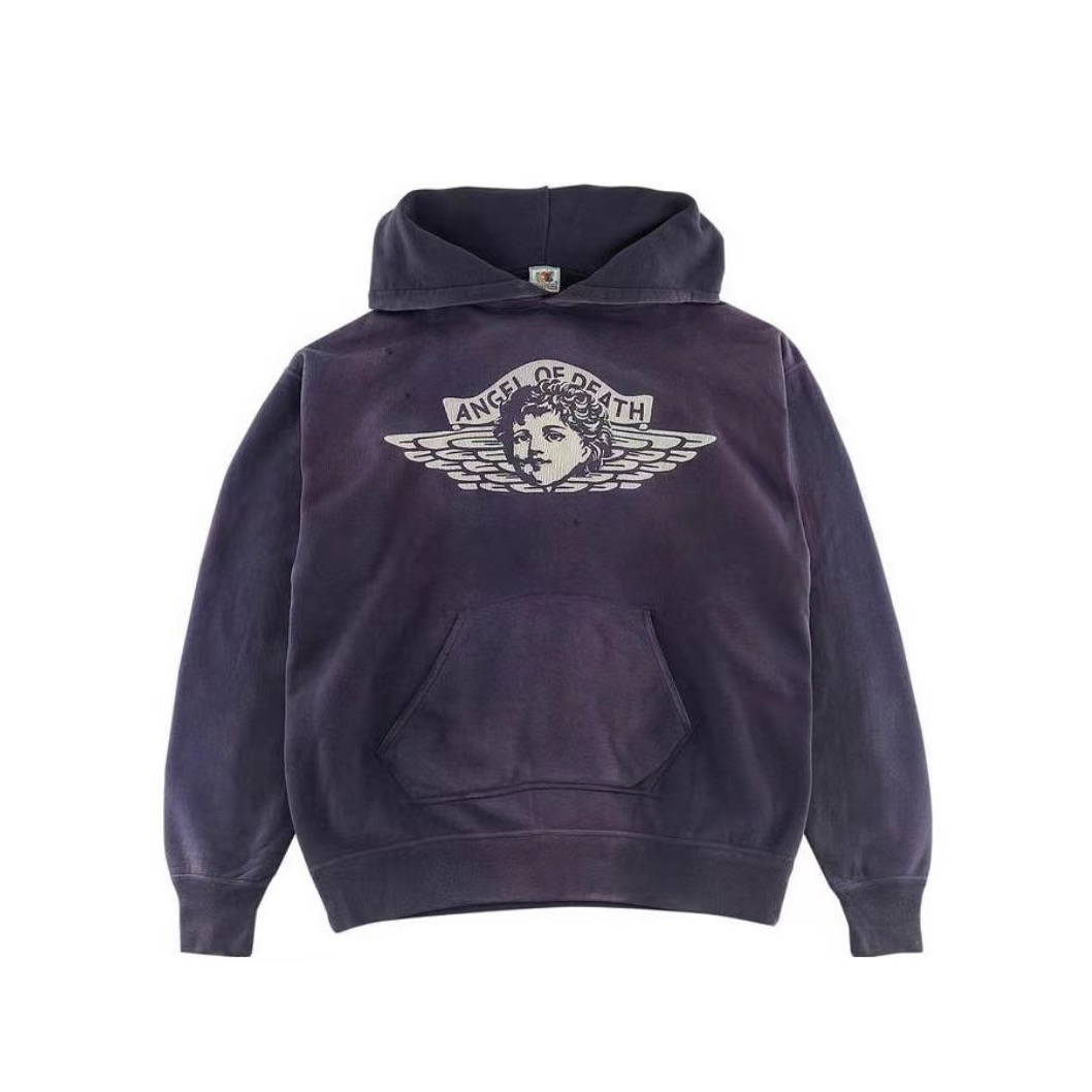 Angel Logo Hoodie Washed Color