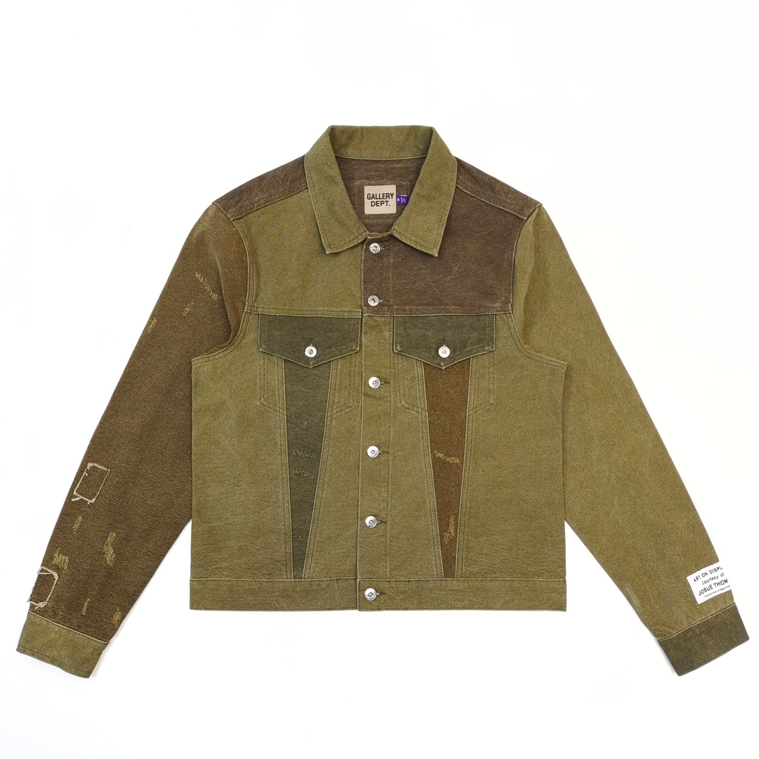 1:1 Best Quality Denim Jacket Olive Color