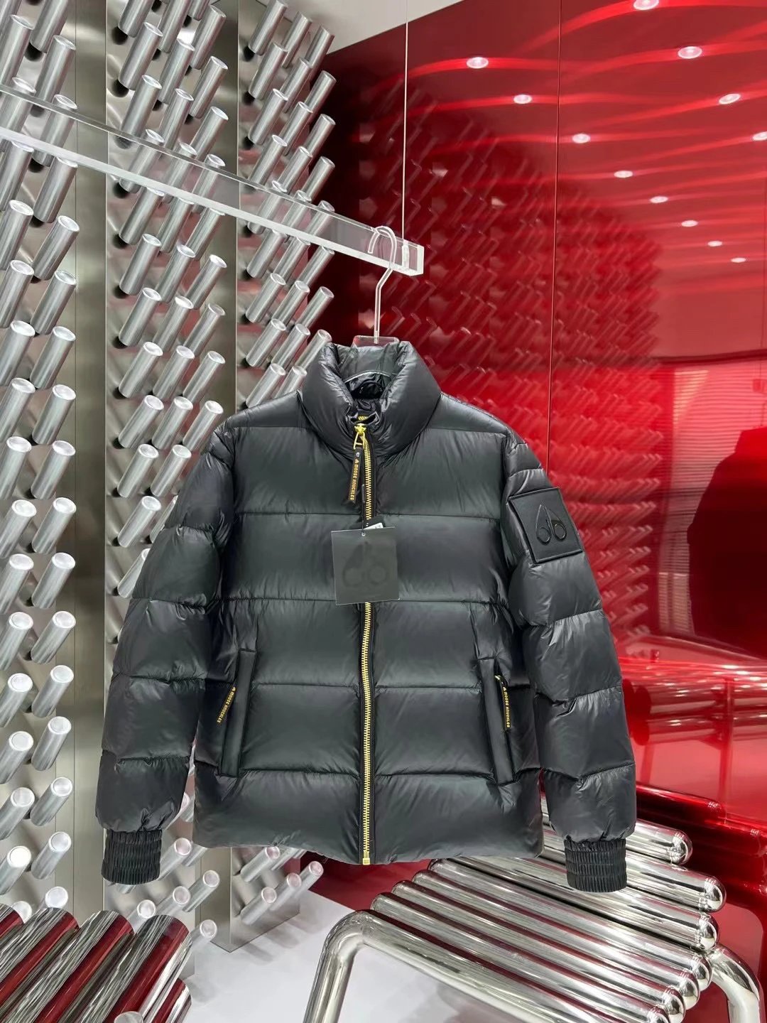 1:1 Best Quality Side Black Logo Down Jacket 3 Colors