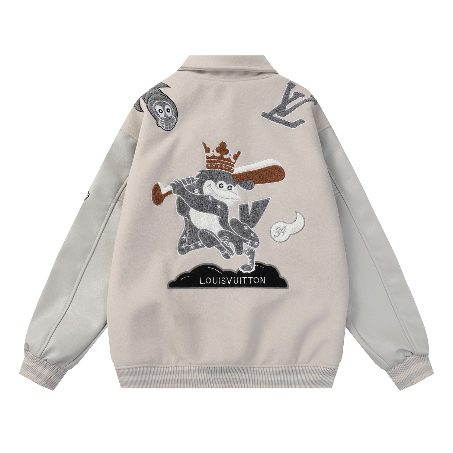 LV Base ball jacket Beige Color