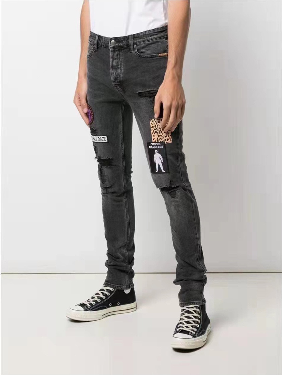Ksubi Picture patch Jeans Black Color