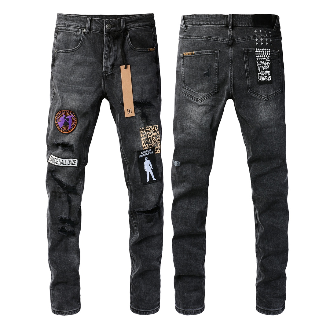 Ksubi Picture patch Jeans Black Color