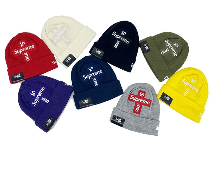 1:1 Best Quality Supreme 20FW Cross Box Beanie 8 Colors