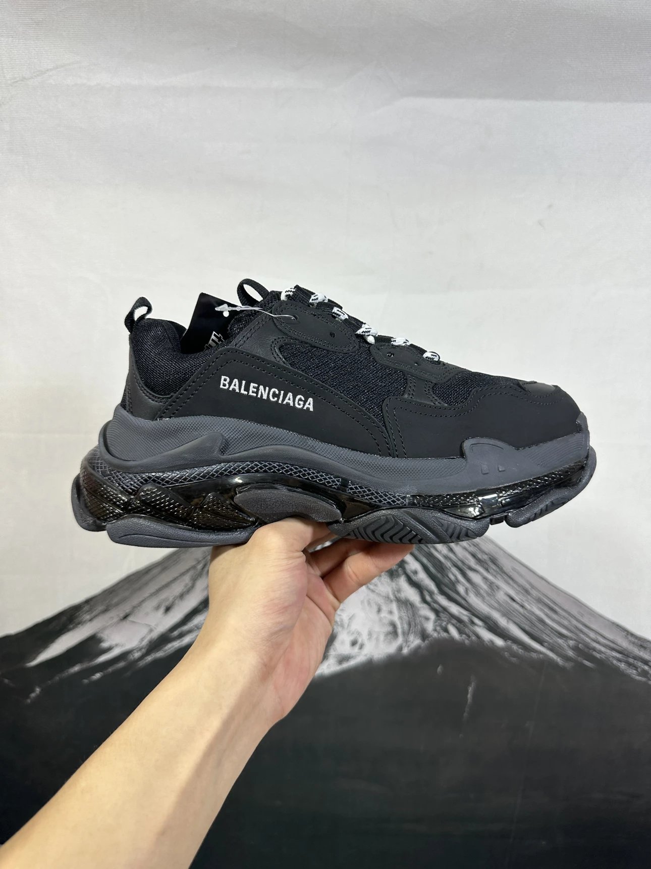 Balenciaga Trips S Sneakers Black Color