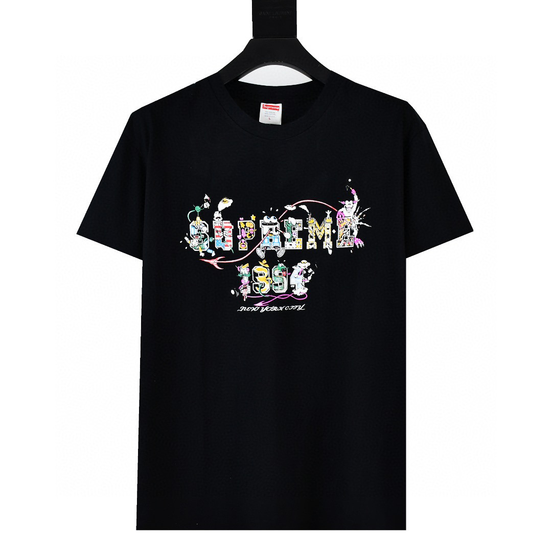 Supreme 24SS Varsity Cartoon Logo Tee 2 Colors