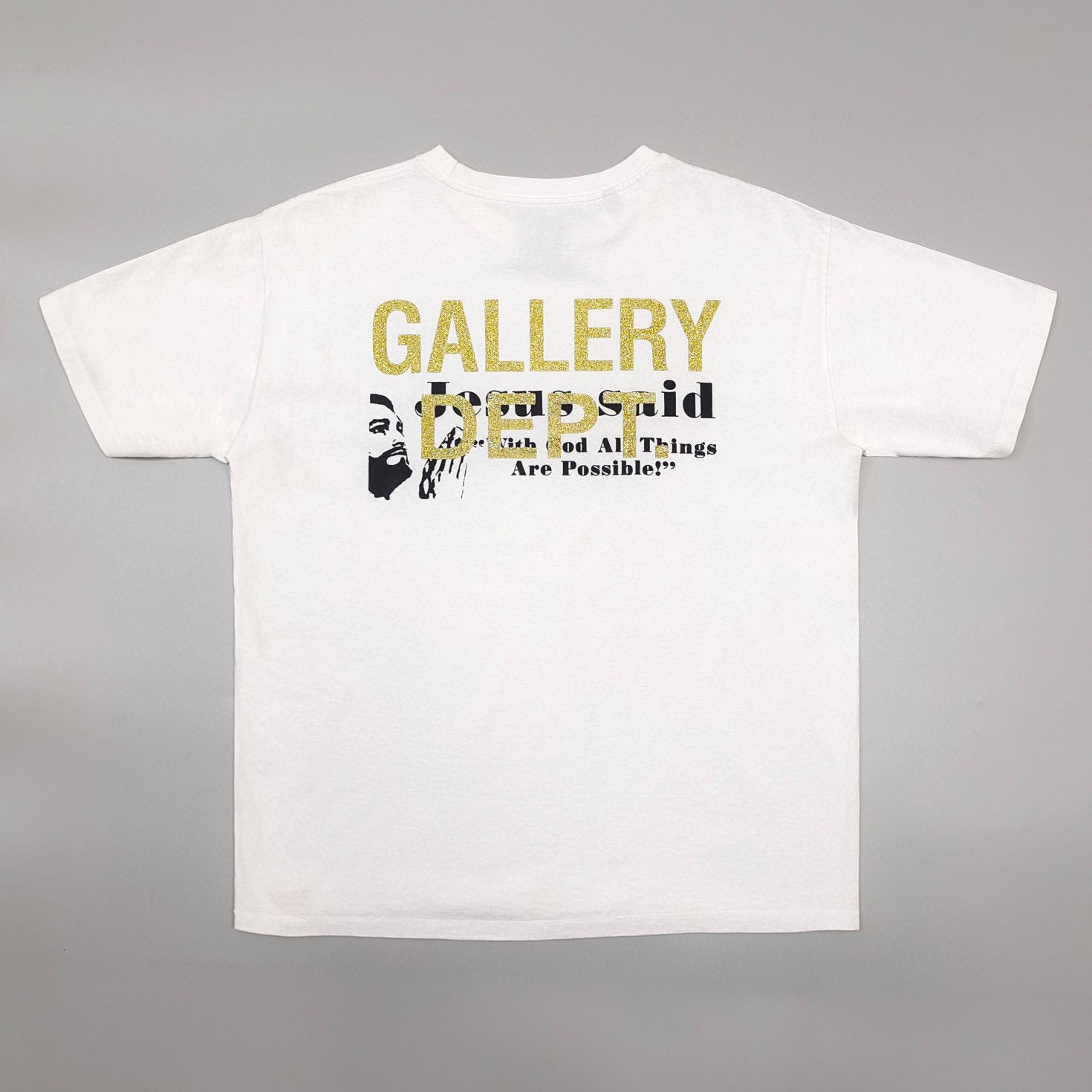 1:1 Best Quality Gallery Dept God Answer Prayer Tee White Color