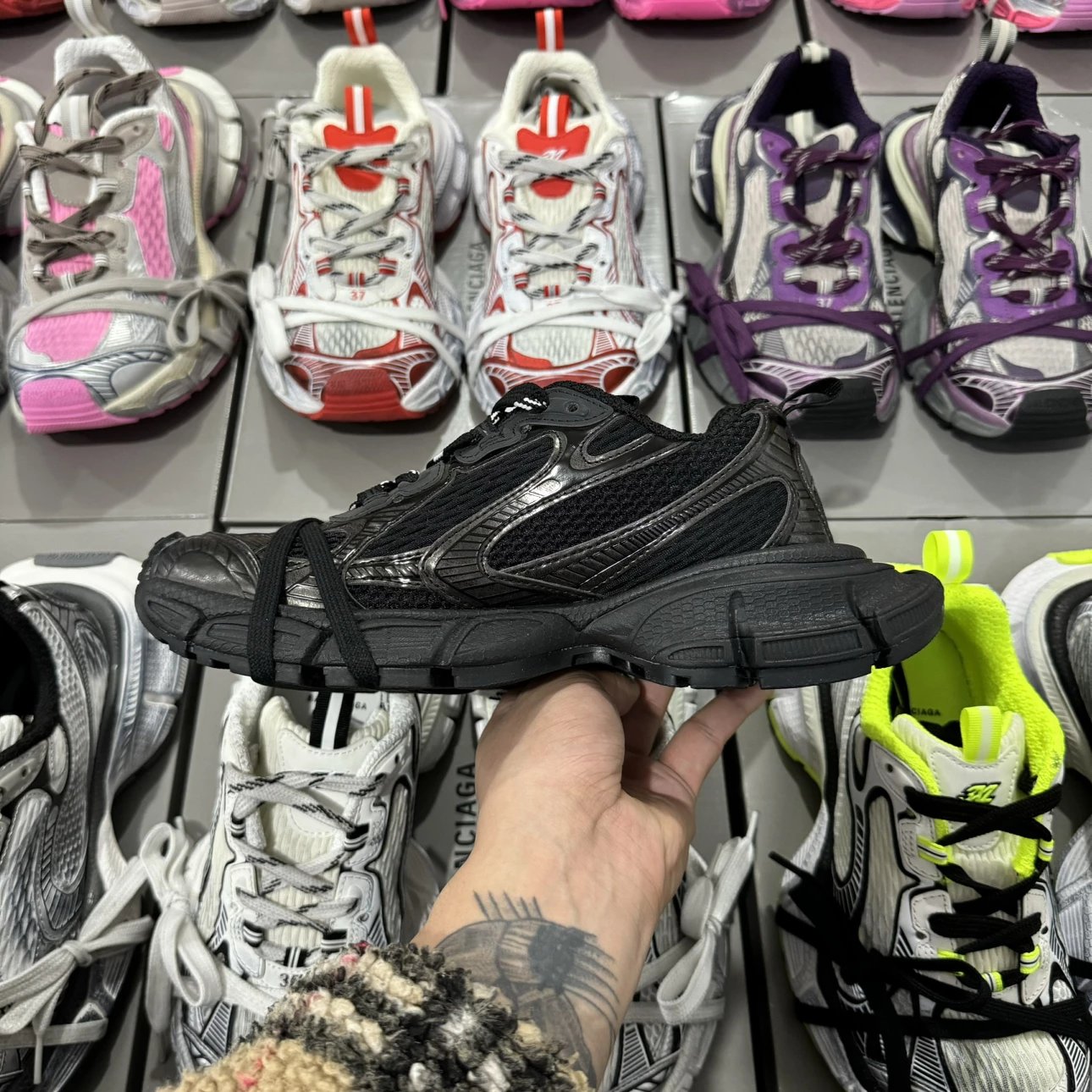 Balenciaga G3xl all black shoes