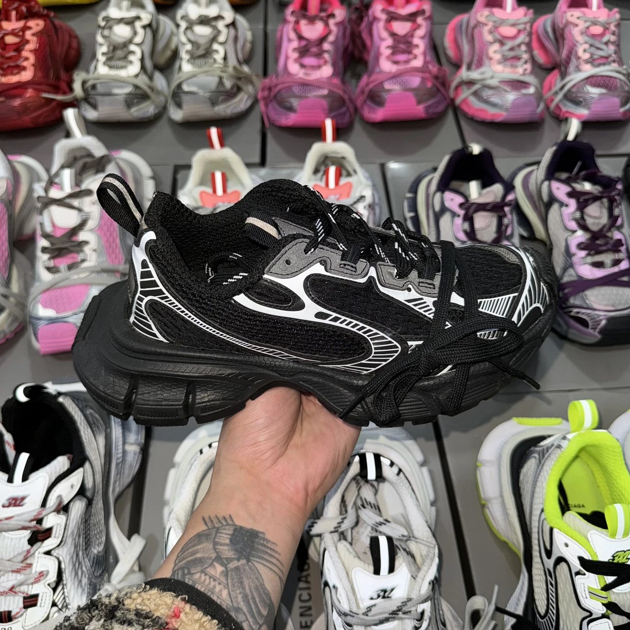 balenciaga g3xl black and sliver shoes