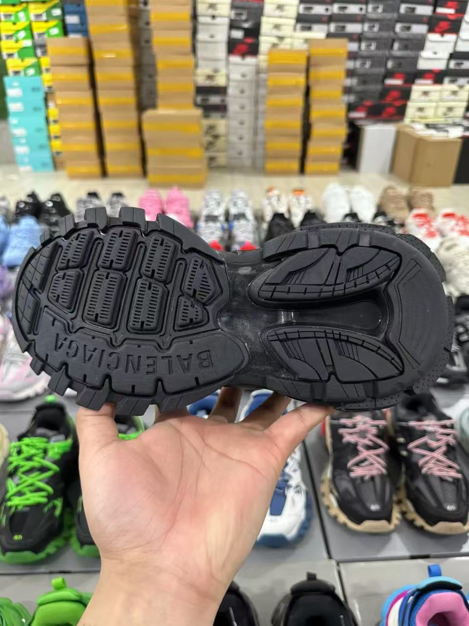 Balenciaga track black shoes