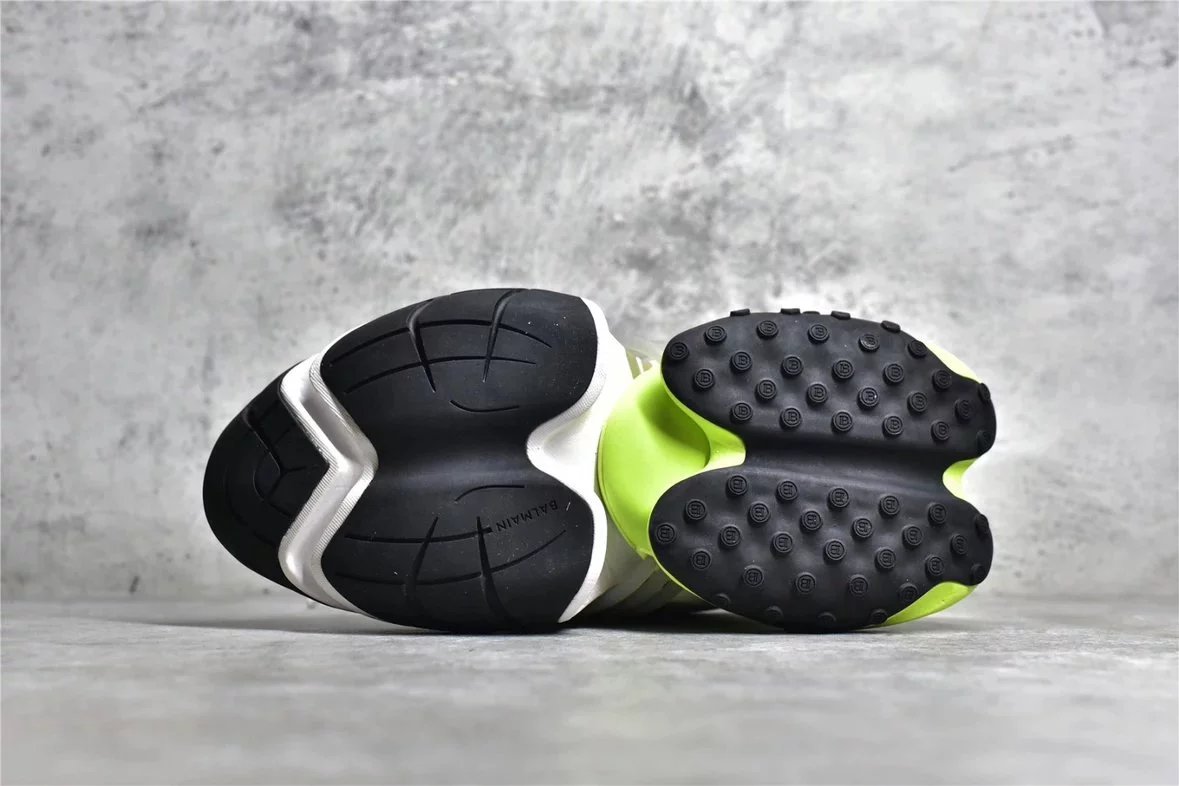 2022 Balmain Bullet Shoes White & Green
