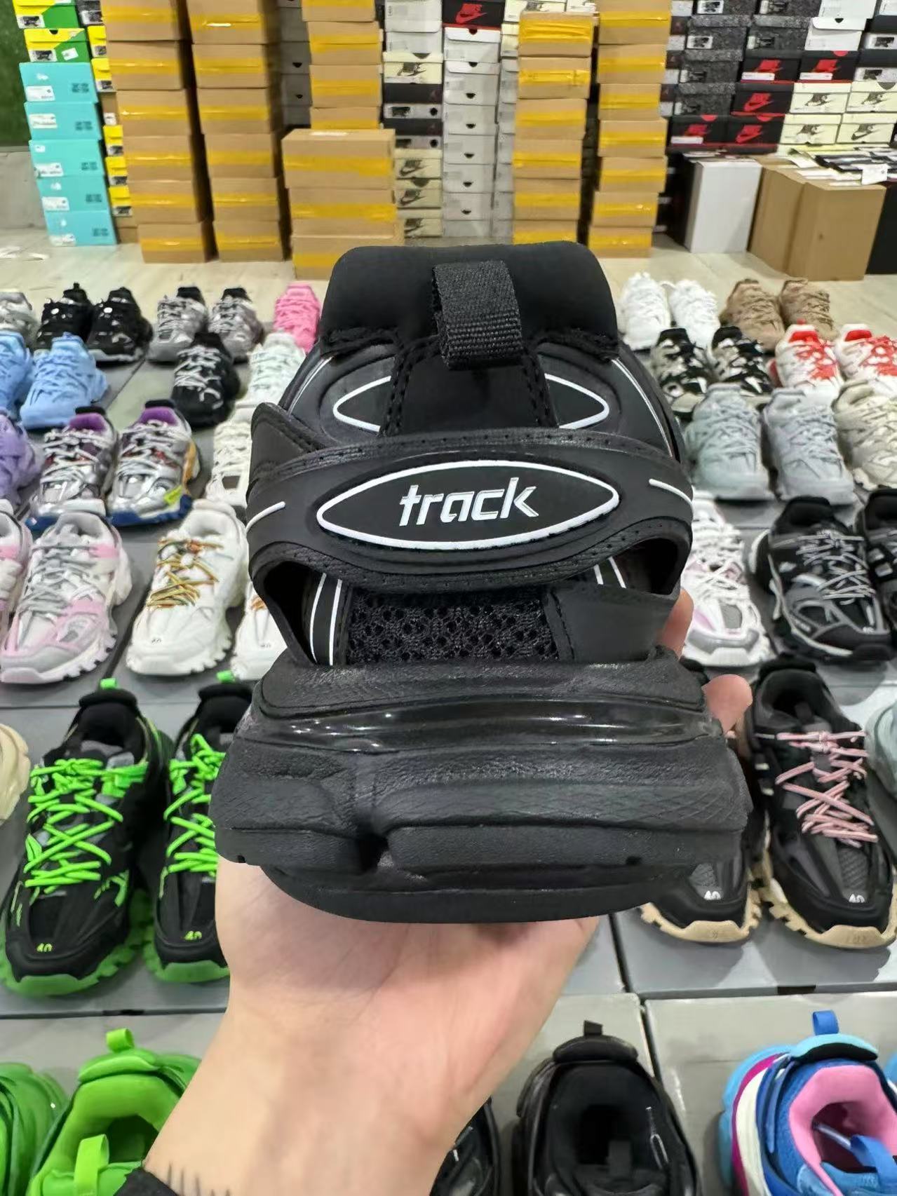 Balenciaga track black shoes