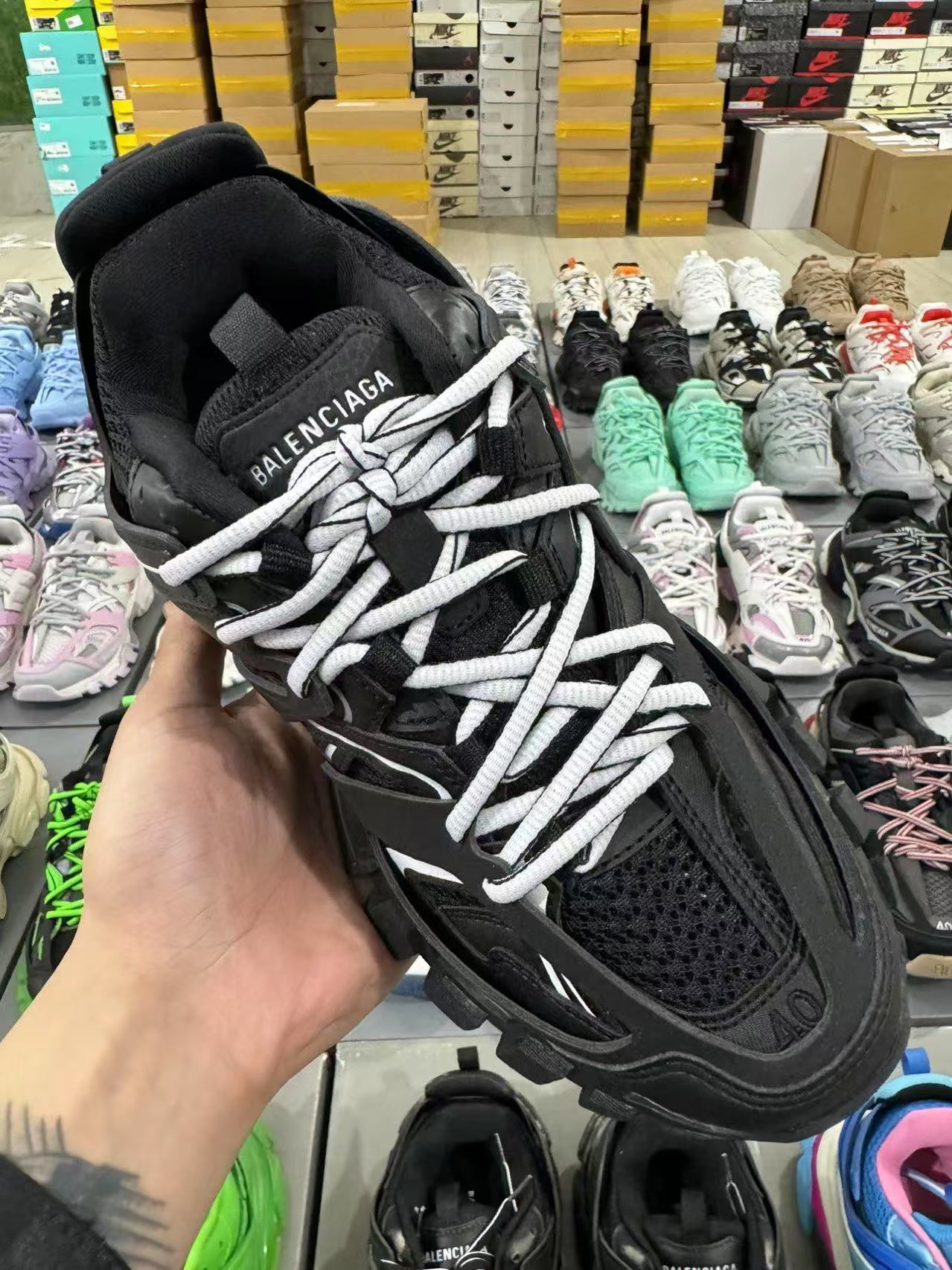 Balenciaga track black shoes