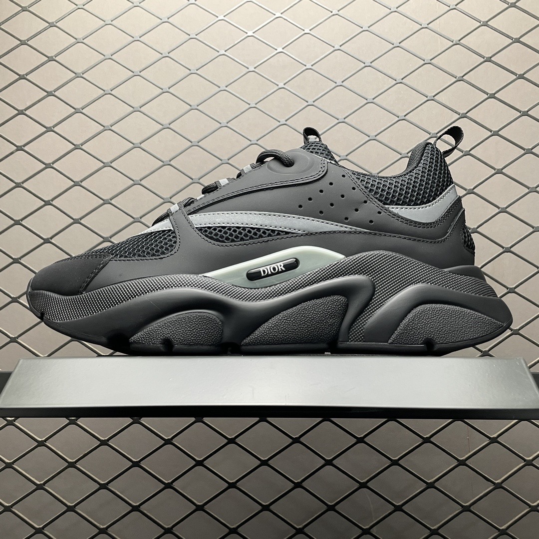 dior b22 black and sliver shoes