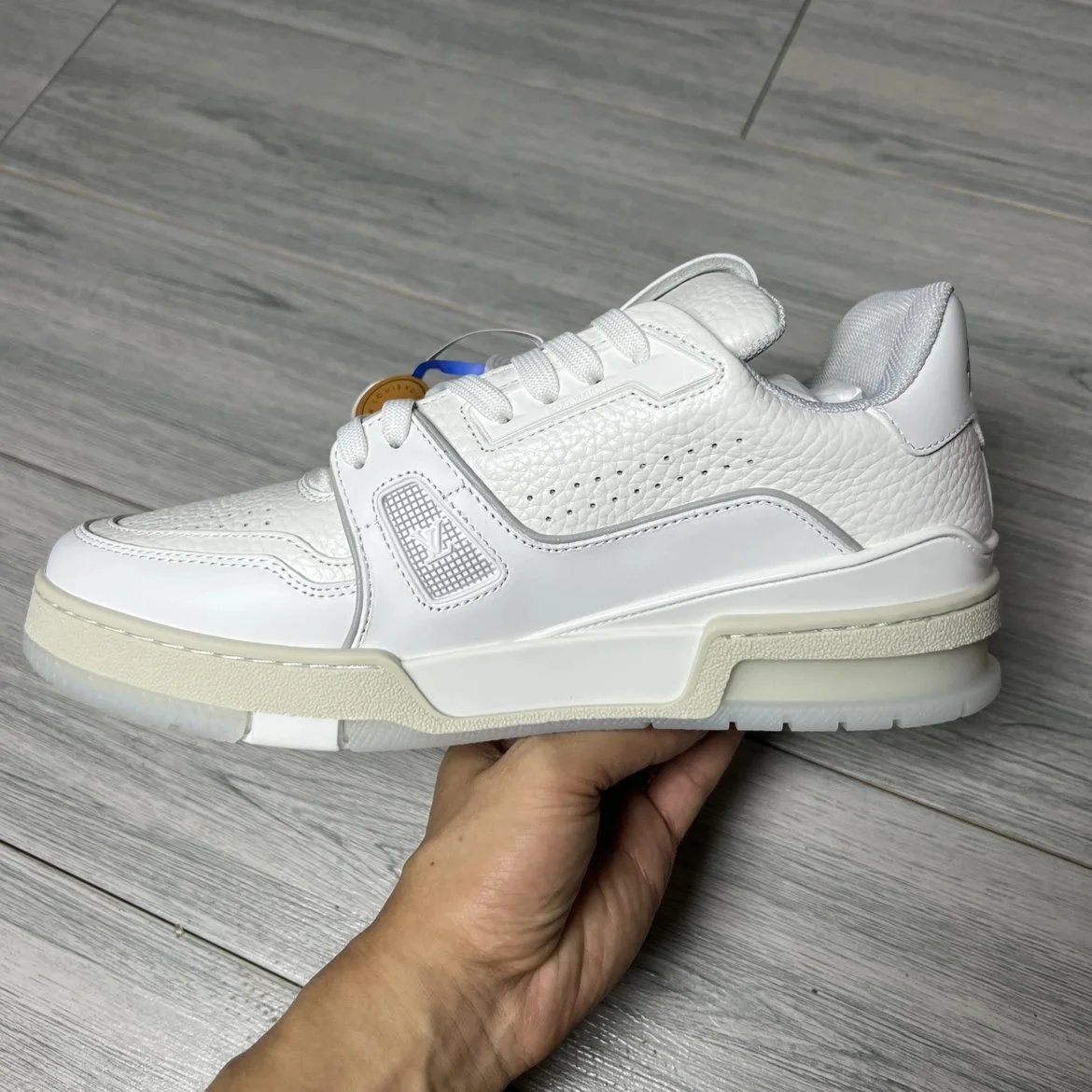 LV Full Letters Logo Trainer Shoes White