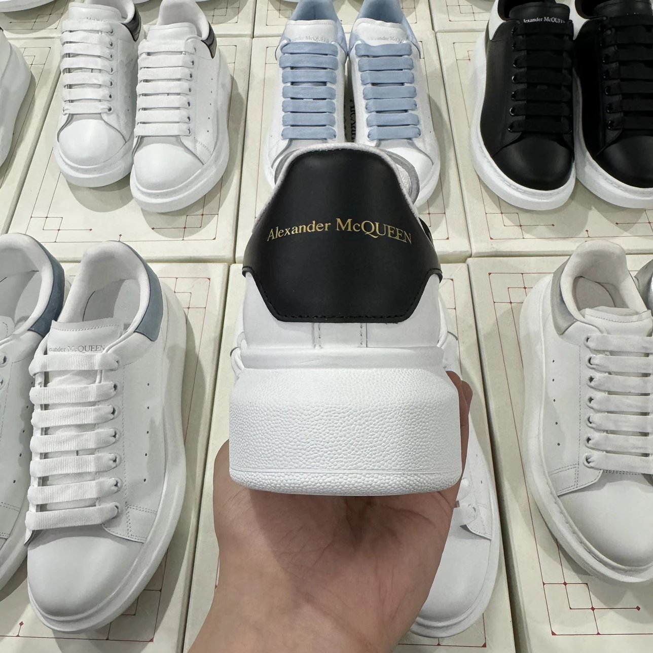 Alexander McQueen white and black Shoes
