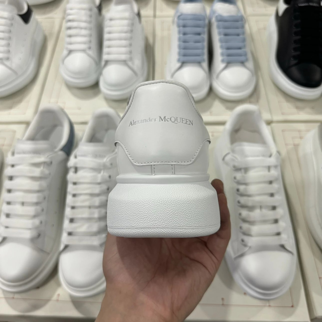 Alexander McQueen all white shoes