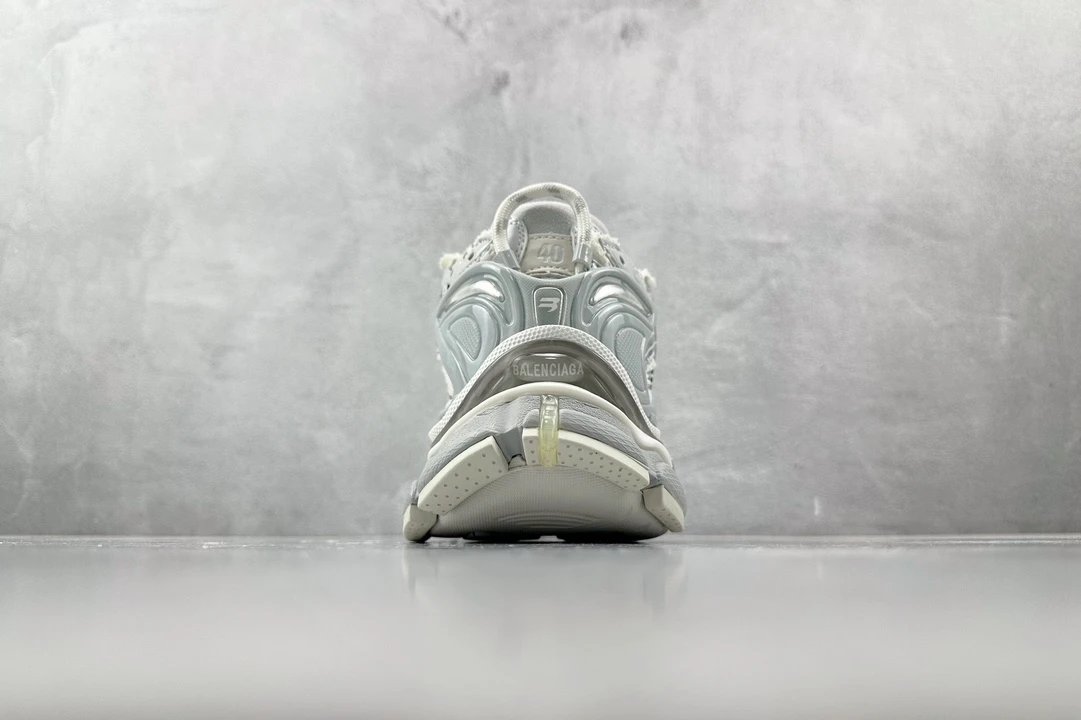 balenciaga runner silver shoes