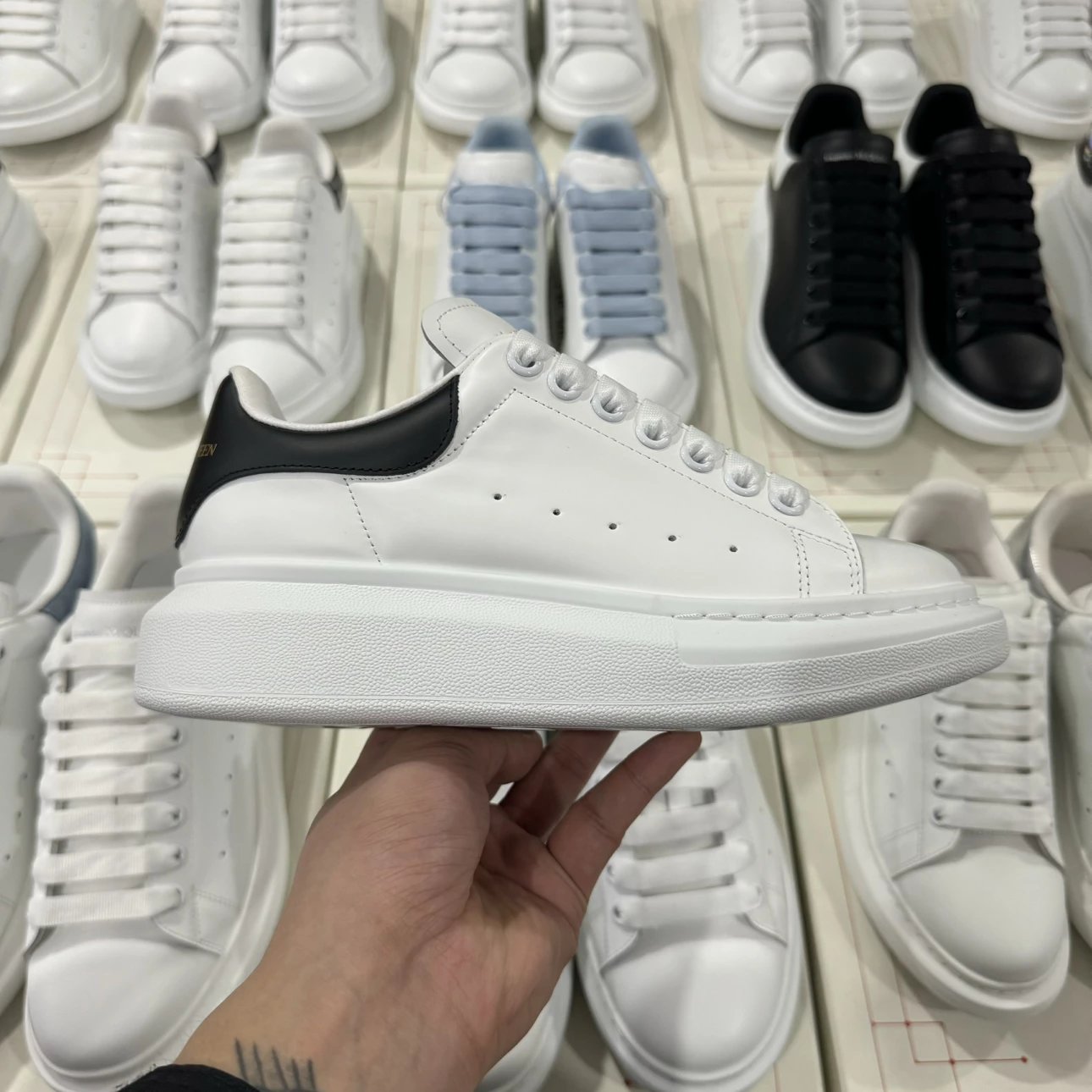 Alexander McQueen white and black Shoes