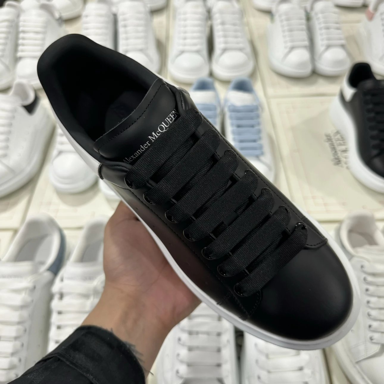 Alexander McQueen black and white shoes