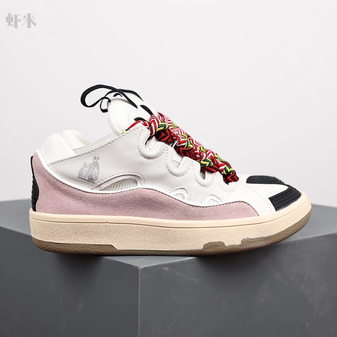 1:1 Best Quality Lanvin Crub Bread Shoes White & Black & Pink