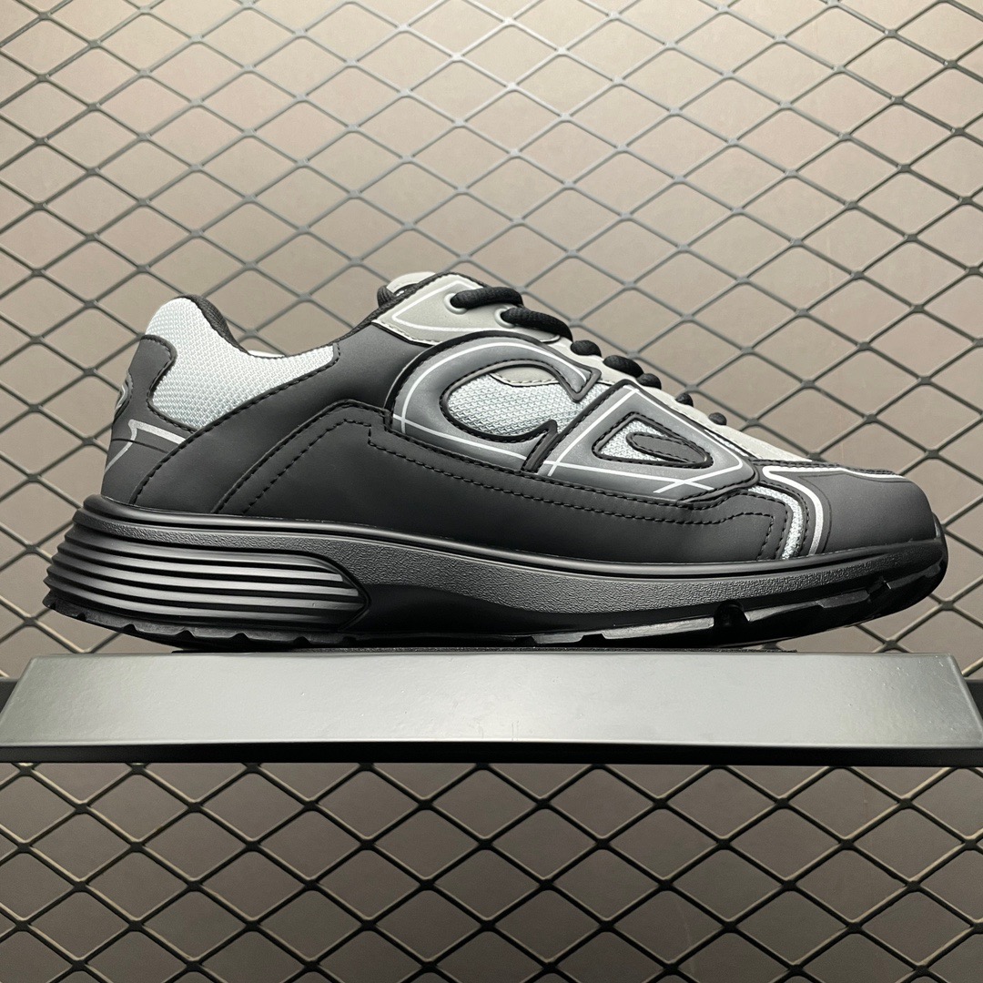 dior b30 black and sliver shoes