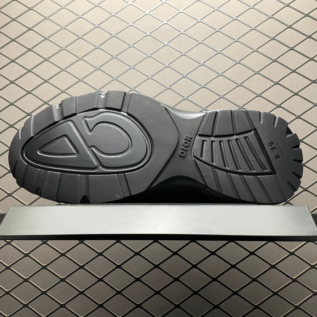 dior b30 black and sliver shoes