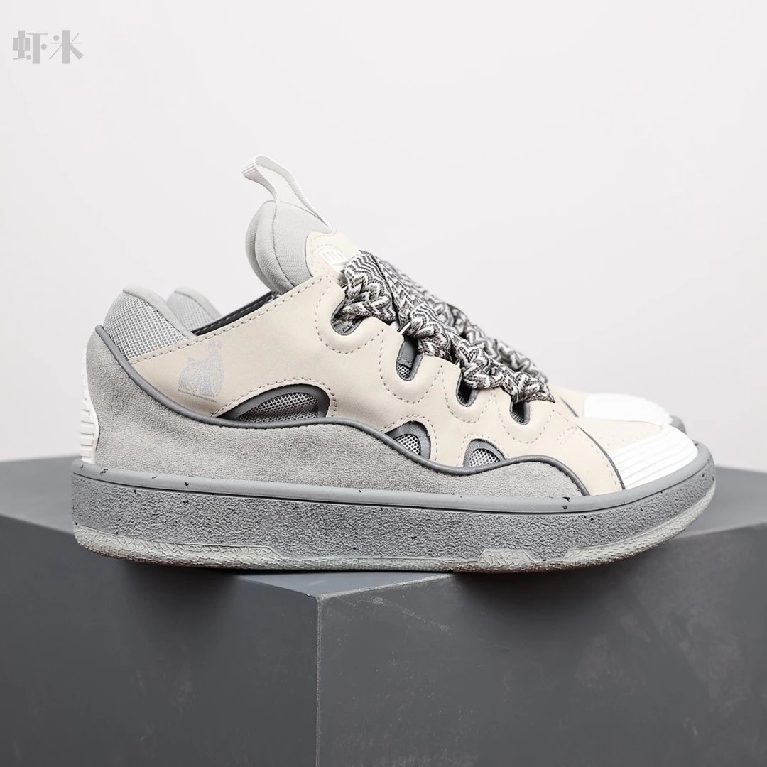 1:1 Best Quality Lanvin Crub Bread Shoes Grey
