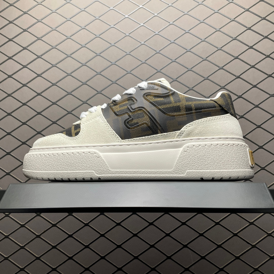 1:1 Best Quality Fendi Match Low Shoes Classic Full Logo