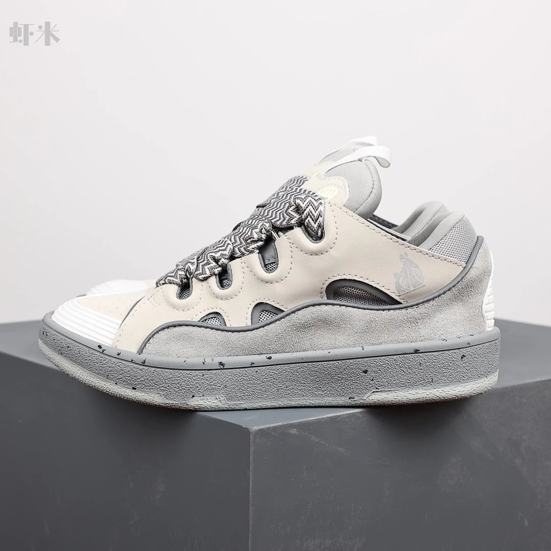 1:1 Best Quality Lanvin Crub Bread Shoes Grey
