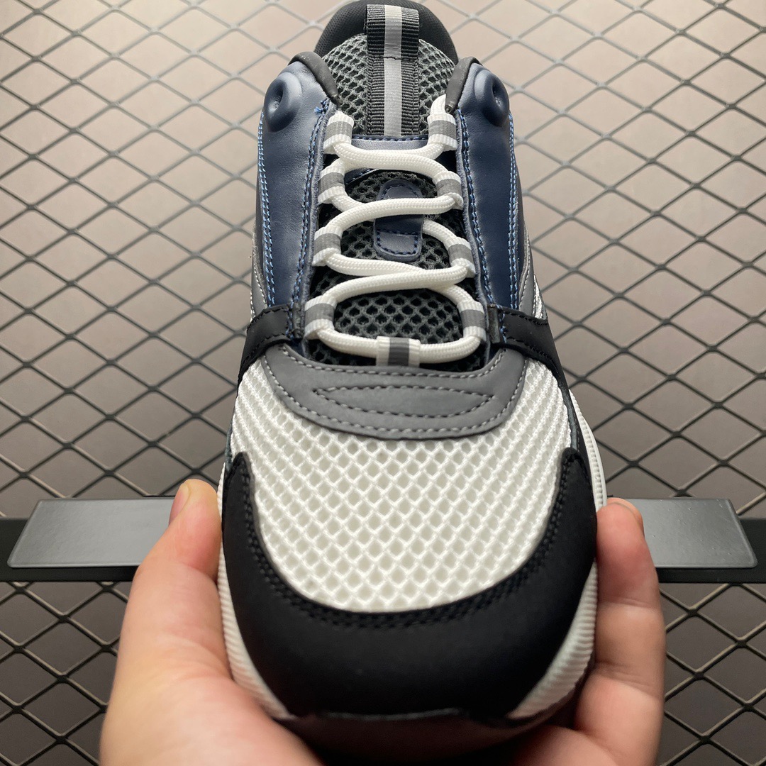 dior b22 black white and blue shoes